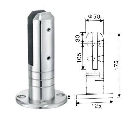 China Modern Stainless Steel Glass Shower Use 8mm-12mm Thickness Glass Door Hinge for sale