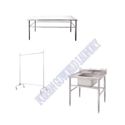 China Stainless steel stainless steel fabric folding table, laundry table for sale