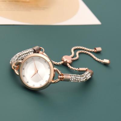 China Shiny Fashion Luxury Diamond Ladies Dress Bracelet Relojes Para Mujer Logo Women Quartz Watches Custom Made Women for sale