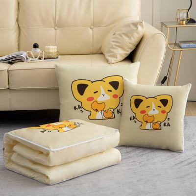 China Two-in-one Pattern High Quality Cushion Cartoon Soft Multifunctional Folded Pillow Cover The Folding Comforter Available For Four Seasons 1 - for sale