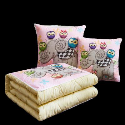 China Elephant Folded 2 in 1 Multifunctional Pillow Cover for Car Cushion Sofa Office School Nap Folded Comforter Various styles are available for sale