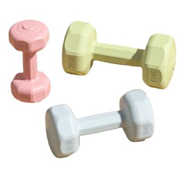 China 1kg 2kg Women's Dumbbell Small Children's Eco-Friendly Fitness Kit Pink Weights Dumbbel Set for sale