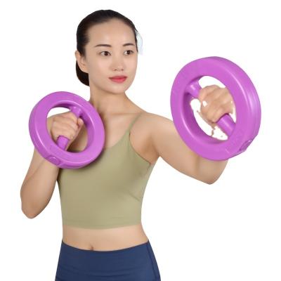 China Dumbell Set Wholesale Women's Sport Fitness Training Round Gym Weights 5 Kg Dumbbell Set For Home for sale