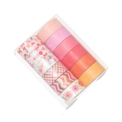 China Hot Sale GF DIY Gold Silver Foil Washi Tape Set Waterproof Custom Printed Washi Masking Tape for sale