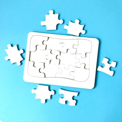 China Kids DIY Popular White Educational Toys Custom DIY GF Mold Painting Sublimation Painting Jigsaw Puzzle Jigsaw Puzzle for sale