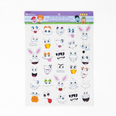 China Wholesale Fancy Custom Cartoon Sticker GF Promotion Easter Bunny Egg Decoration Paper Sticker for sale