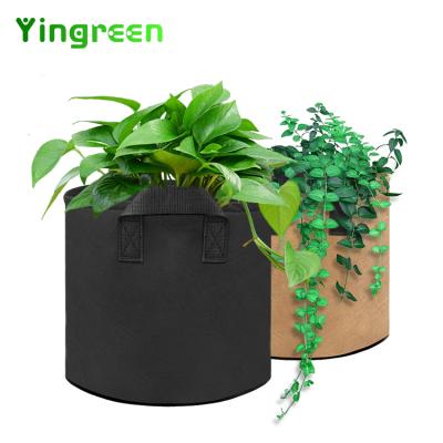 China Planting Good Quality 1 Potted Plant 3 5 7 10 20 30 Gallon Garden Mushroom Non-Vegetable Container Woven Fabrics Grow Bags for sale