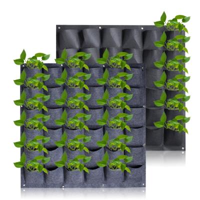 China 5 Pack Wall Hanging Vertical 9 36 Pocket Wall Garden Vegetables Planter Vertical Woven Textiles Breathable Non Potted Plant Hang Grow Bags for sale