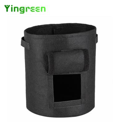 China Customized Planting Handle 5 7 10 Gallon Garden Potato Vegetable Container Non Woven Fabric Potted Plant Grow Bags for sale