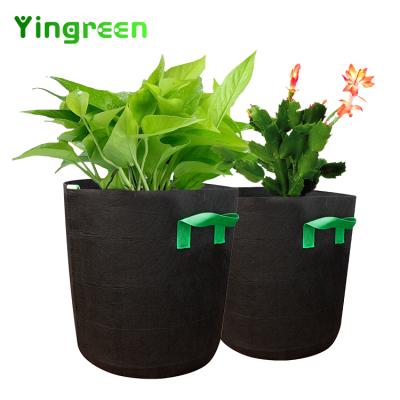 China Planting Eco-friendly Customized 1 Potted Plant 2 3 5 7 Gallon Mushroom Garden Non Woven Fabrics Plant Grow Bags for sale