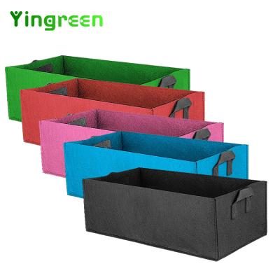 China Planting Breathable Customized Handle 7 Size 8 10 30 Gallon Square Woven Fabrics Plant Pots Non Garden Held Potato Grow Bag for sale