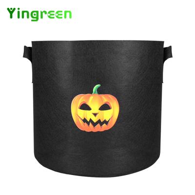 China Planting Eco - Friendly Customized 1 Pot Plant 3 5 7 10 20 30 40 Gallon Halloween Garden Non Woven Fabrics Plant Grow Bags for sale