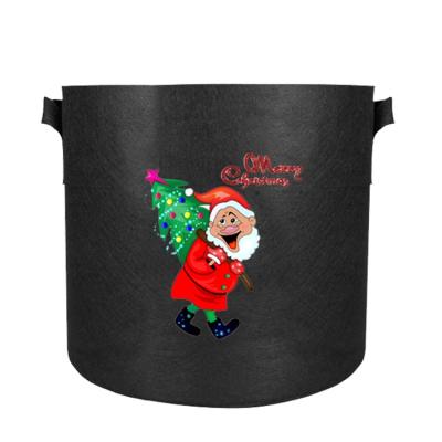 China Planting Hot Sale Customized 1 3 5 7 10 20 30 40 Gallon Christmas Garden Non Woven Plant Potted Plant Grow Bags for sale