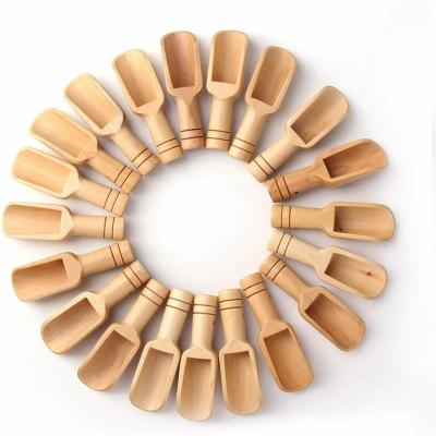 China Mini Wooden Spoon Salt Spoon Sustainable Home Kitchen Store Wooden Candy Spoon for sale