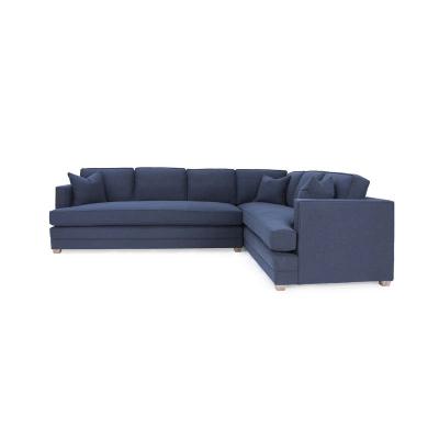 China Factory supply Antique Art Multi Functional Navy bule modular direct modern home furniture 5 seaters sectional sofa for sale