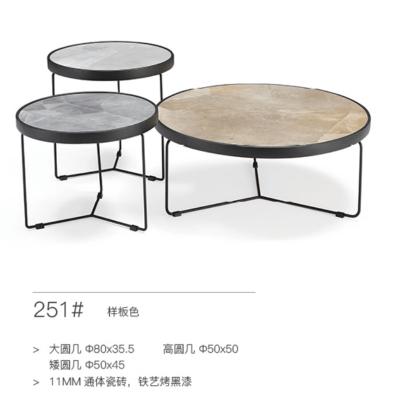 China Durable manufacturers wholesale light luxury marble coffee table round table for sale