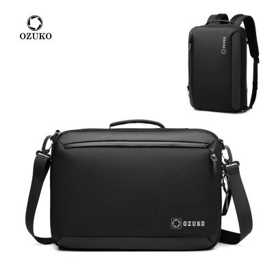 China Wholesale China Ozuko Anti Theft Usb Backpacks 9490 Men 15.6 Easy Carry Laptop Bag Computer Business Laptop Briefcase Waterproof Capacity Usb Sublimation Backpack for sale