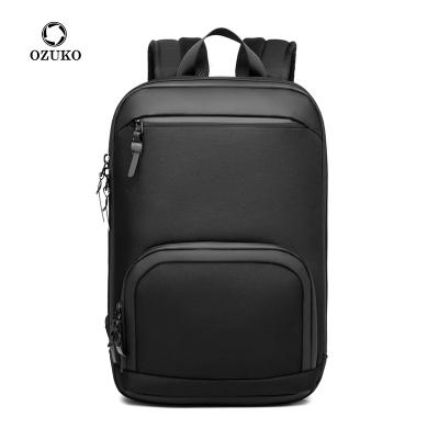 China Wholesale Fashion Ozuko 9474 China Anti Theft Backpacks Usb Bagpack Custom Made With Logo Men Bag 15.6 Computer School Bags Waterproof Laptop Backpacks For Laptop for sale