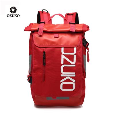 China Ozuko C8020 Student Among Us School Waterproof Teens Casual Skateboard Bag Branded Bagpack Sublimation Custom Sports Backpack for sale