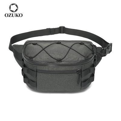 China Water Proof Ozuko 9340 2021 Luxury Boys Fanny Pack Custom Print Bumbag Mini Men Waist Bag Designer Custom Waist Bag for sale