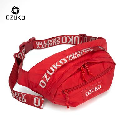 China Water Resistant Bags For Men's Ozuko C9102 Sling Bag Tactical Cross Mini - Luxury Custom Logo Pack Pussy Body Waist Pack Designers Running Bag Men for sale