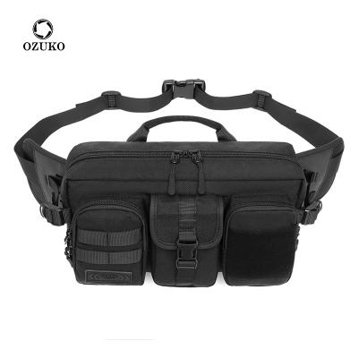 China New 2021 Sets Ozuko D9449 Multifunctional Lagguage Bag Travel Tool Fishing Custom Fanny Pack Belt Pillow Waist Bag Waterproof for sale