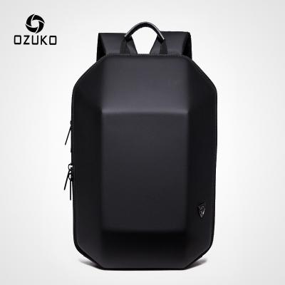 China Ozuko D8971 Hot Product Outdoor Sport Motorcycle Waterproof Laptop Bags Geometric Waterproof School Hard Shell Travel Backpack for sale