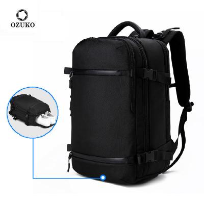 China Custom Ozuko D8983 Dayback Girl Bookbags USB Laptop Bag Shoe Compartment Waterproof Tactical Backpack Durable Women Men Increasing Backpacks for sale