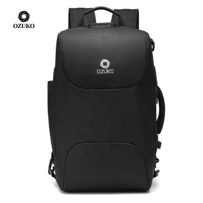 China With USB Ozuko D9225 2022 Multifunctional Waterproof Backpack Theft Backpack Laptop Anti Increasing Bag School Backpacks Custom Made for sale