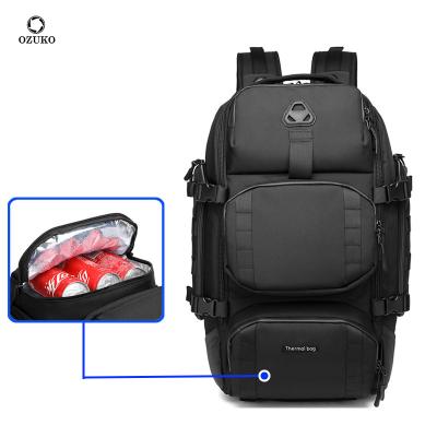 China Ozuko D9386 Multifunctional Waterproof USB Backpack Picnic Military Waterproof Camping Mochilas- Trekking Camping De Hidratacion Climbing Hiking Rucksack for sale