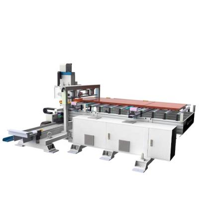 China Hotels Sell Well Automation Wood Door Ends Slot / Hole Processing Combination Woodworking Machine for sale