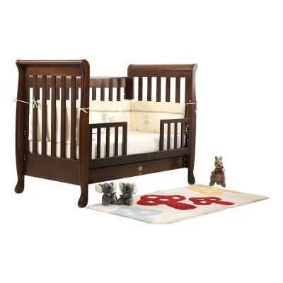 China Factory Price Bedroom Furniture Solid Wood Wooden Baby Cribs Kids Bed for sale