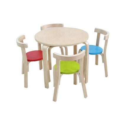 China Factory Price Practical Space Saver Kids Table and Indoor Chair Wholesale Set for sale