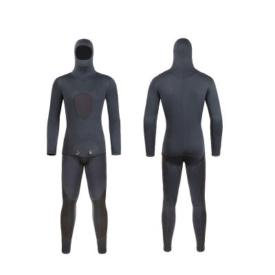 China Unisex Black Color Full Body 3mm Surfing Diving Wetsuits With Hood For Spearfishing for sale