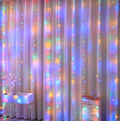 China Decorative Led CURTAIN LIGHT 3*3m Window Curtain String Light Christmas Light 300LED Curtain for sale