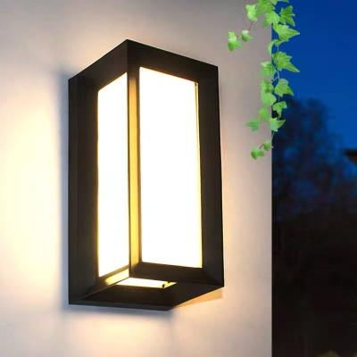 China Modern Unique Design PC Housing Waterproof Outdoor IP65 Wall Lamps 15W 18W Led Bracket Light For Garden for sale