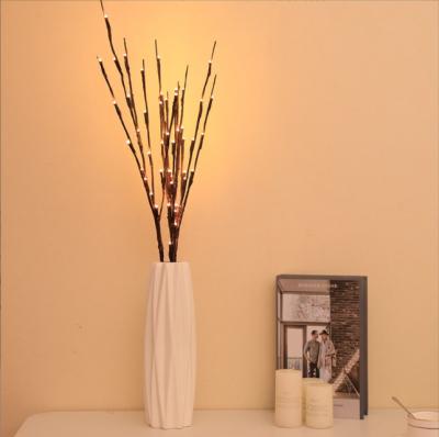 China 20 LED Branch Room Decoration Light Battery Operated Willow Tree Branch Lamp Christmas LED Holiday Lighting for sale