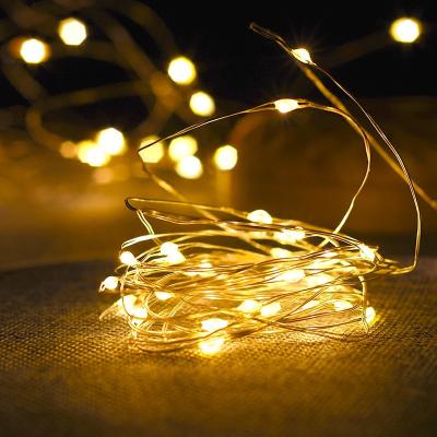 China Garden Button Battery LED String Fairy Lights Night Twinkle Outdoor Garden Decoration Led Light Strings for sale