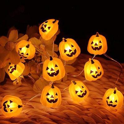 China LED Light Halloween Pumpkin LED Copper Wire Lights Waterproof Outdoor and Home Decoration Holiday Decorative for sale