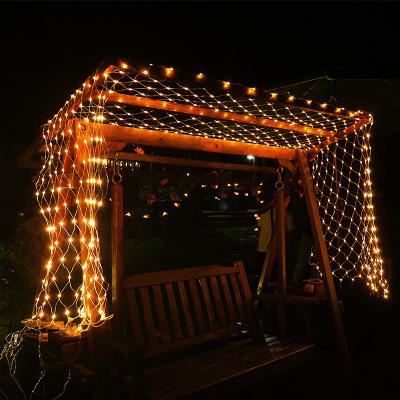 China Outdoor Waterproof Plastic+Copper Wire+LED LED Fairy Lights Christmas Wedding Holiday Decoration Led Garland 96LEDs 144LEDs LED Mesh String Light net for sale