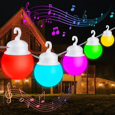 China String Light 15M LED Hollywood 20 LED String Bulbs G40 - IP65 Waterproof Colorful Outdoor Fairy Lights Garden Party Garden Balcony Patio for sale