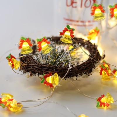 China Copper wire light with decos 2AA Christmas theme decoration card micro loop copper wire LED fairy light for sale