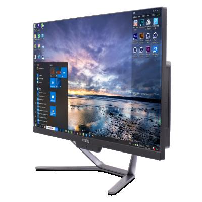 China Barebone System 21.5 Inch 4k Fanless Gaming Computer Build In Camera All In One PC Desktops J1900 for sale