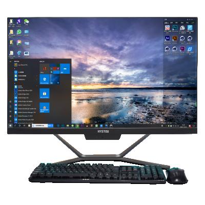 China Hystou OEM 23.8inch Computer All In Camera Build In One Pc Pio 21.5 Desktop With Wifi for sale