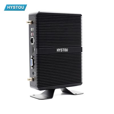 China Fanless+Aluminum Alloy Metal Case HYSTOU 3 Years Warranty Mini PC Host Intel 7167U DDR4 Home School Win10 Desktop Computer Hardware for sale