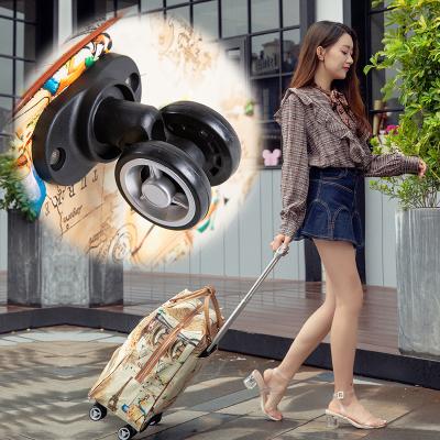 China Fashionable Universal PU Wheel Travel Duffel Handbags Sets Trolley Bag Boarding Trolley Suitcase Roll Suitcase Luggage Bag for sale