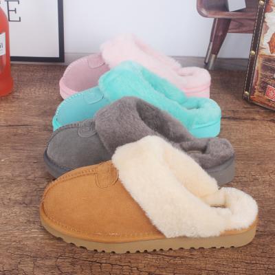 China Fashion Trend Winter Women's Slipper Women's Faux Fur Mink Sandal Indoor Plush Cartoon Closed Toe Slippers Lady's Fur Slippers for sale