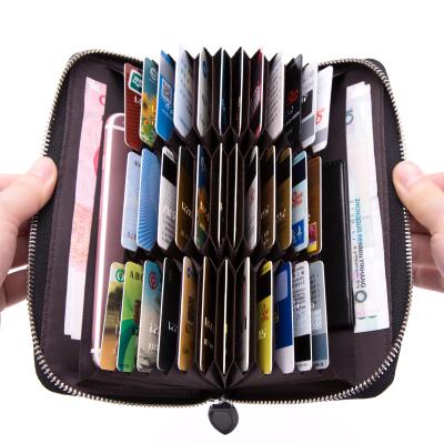 China 2021Creative first ANMAI RFID wallet card bag RFID layer cowhide fashion multi-card purse for sale