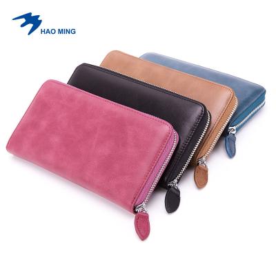 China ANMAI 2021 Wallet Card Bag RFID Creative Foreign Trade Waterproof First Lay Cowhide Fashion Multi-card Purse for sale