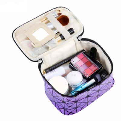 China 2021 new fashion double makeup box bag lady portable multi-function makeup artist storage cosmetic bag for sale